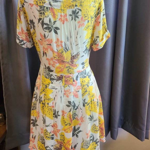 Free People Tropical Floral Tie Front Mini Dress - Picture 7 of 7